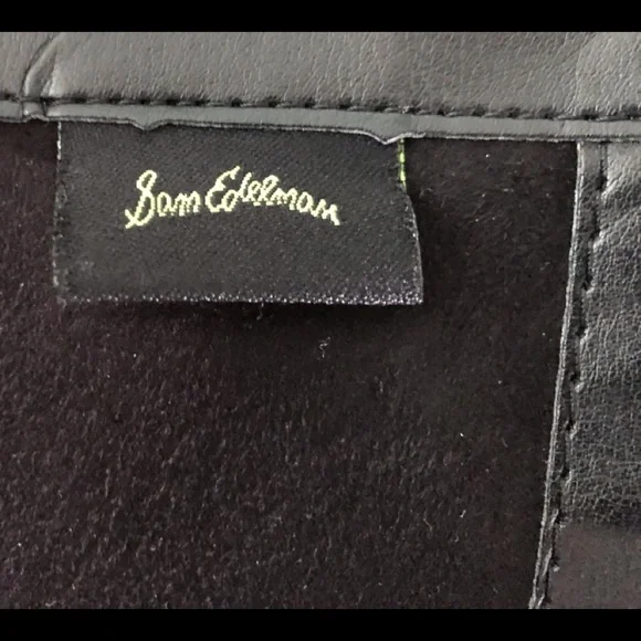 Sam Edelman Penny Black Leather Tall Riding Boots - Picture 9 of 17